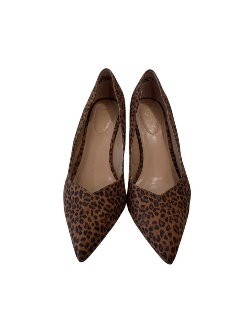 CATO COMFORT Women SZ 9W Leopard Print Pointed Toe Stiletto Heels